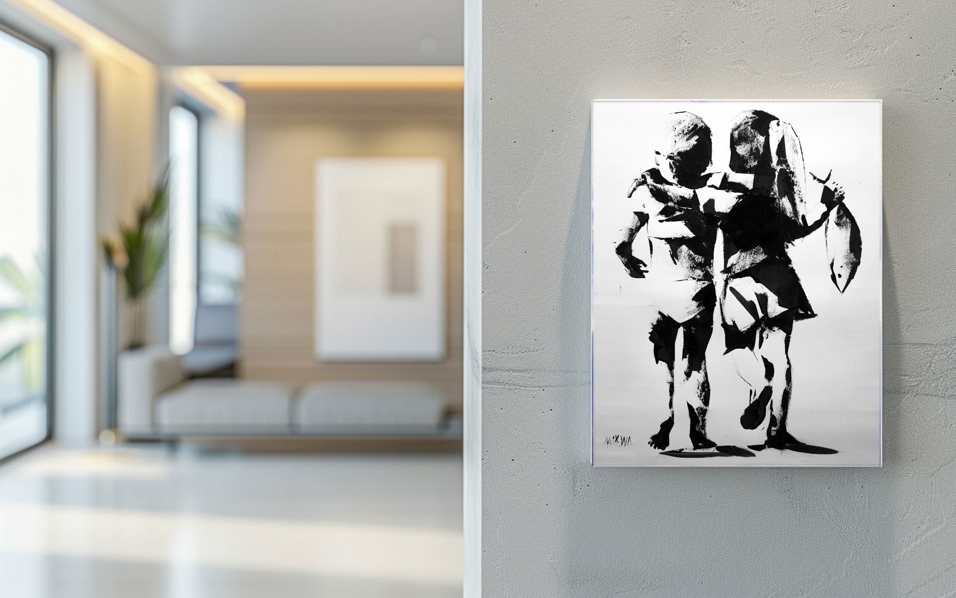 We Go Together 71x56cm Oil On Canvas