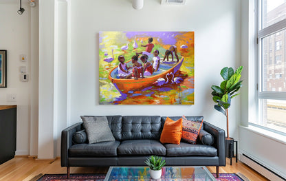 The Little Expedition 100x130cm Acrylic On Canvas