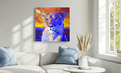 Quiet Strength 70x70cm Oil On Canvas