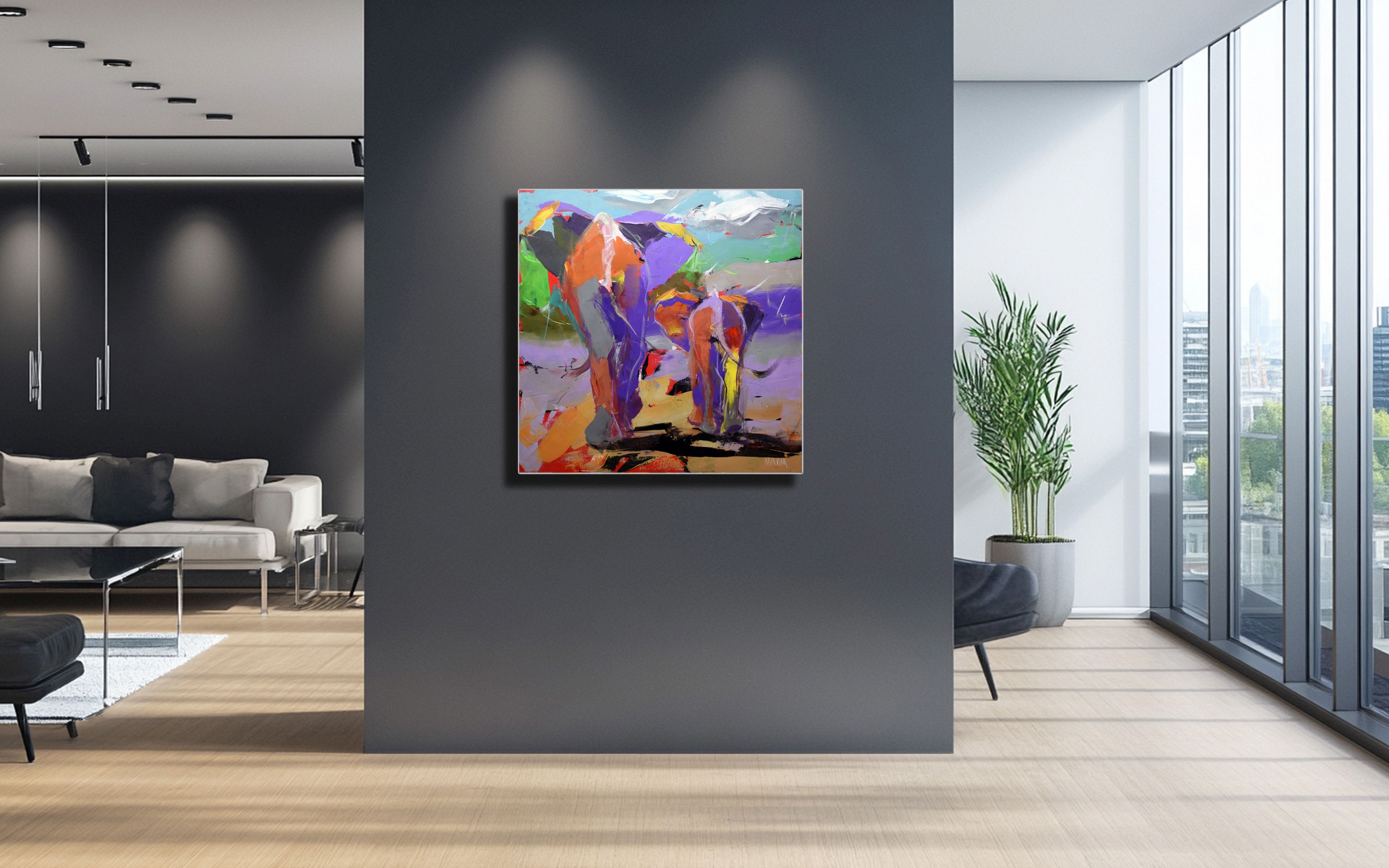 Steps of Wisdom 100x100cm Acrylic On Canvas