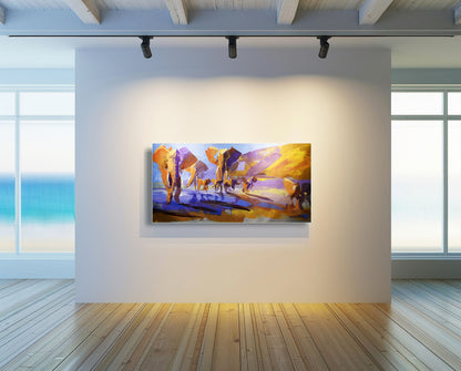 Crossing the Shallow Plains 60x120cm Acrylic On Canvas