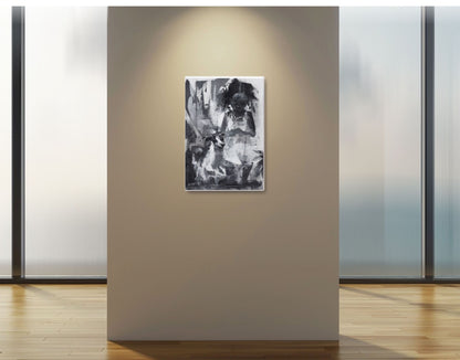 Quiet Companion 50x35cm Acrylic On Canvas