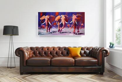 The Trio 70x140cm Acrylic on Canvas