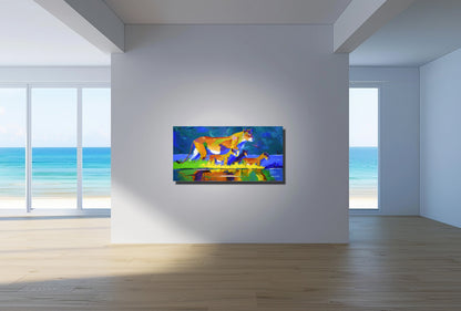 Whispered Horizons 2 50x100cm Oil On Canvas