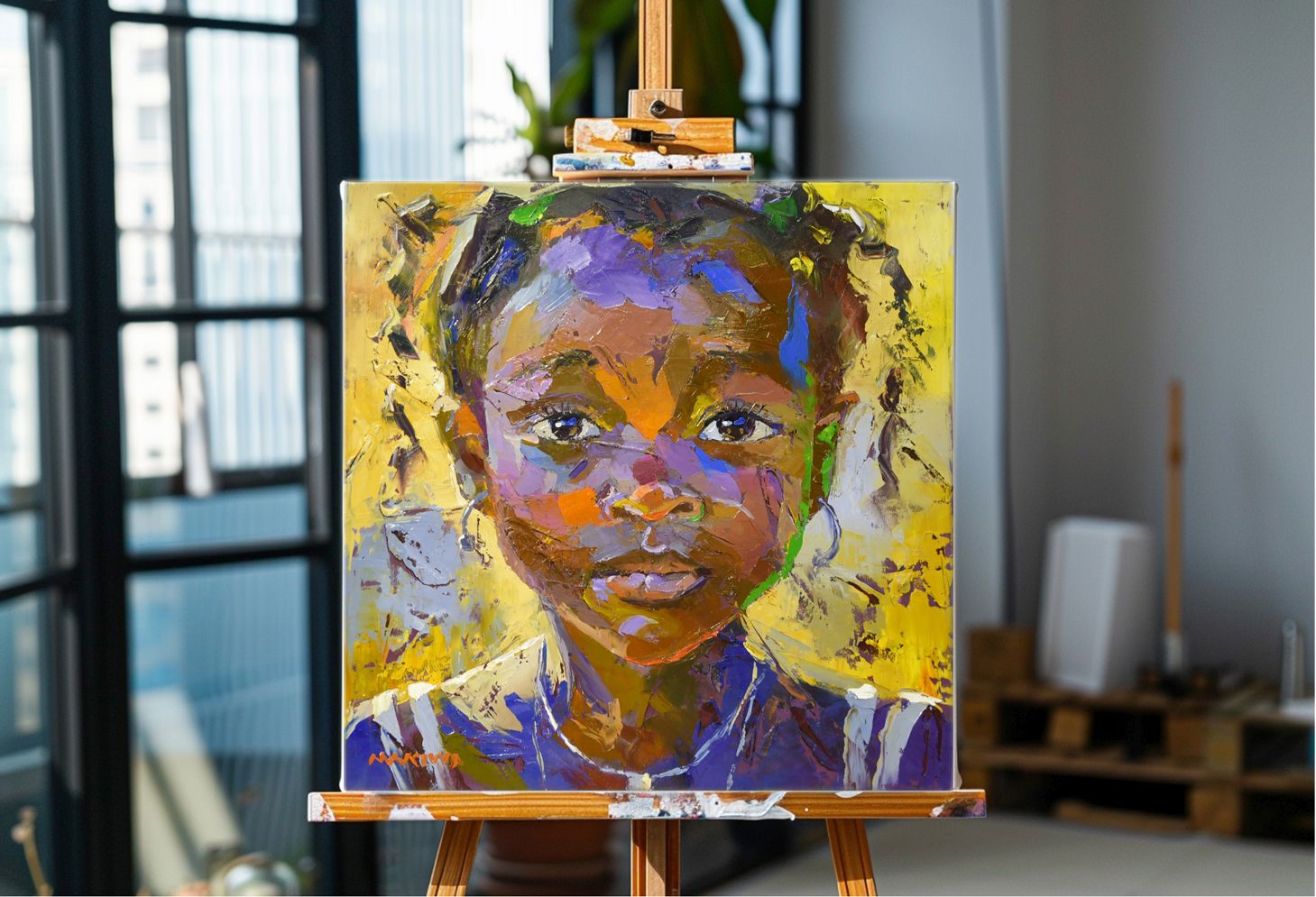 Solace 55x55cm Oil On Canvas