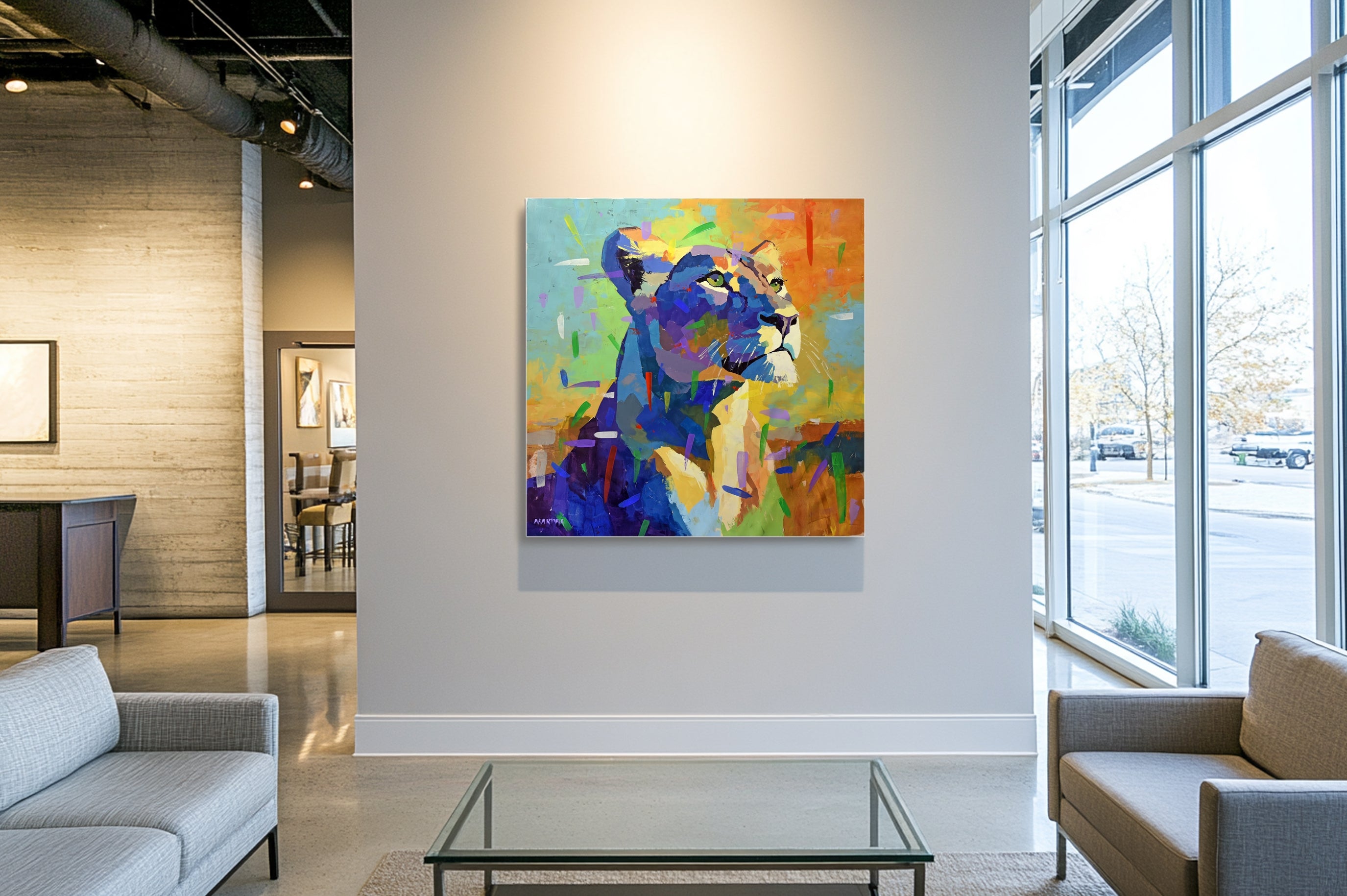 Celestial Huntress 120x120cm Acrylic on Canvas