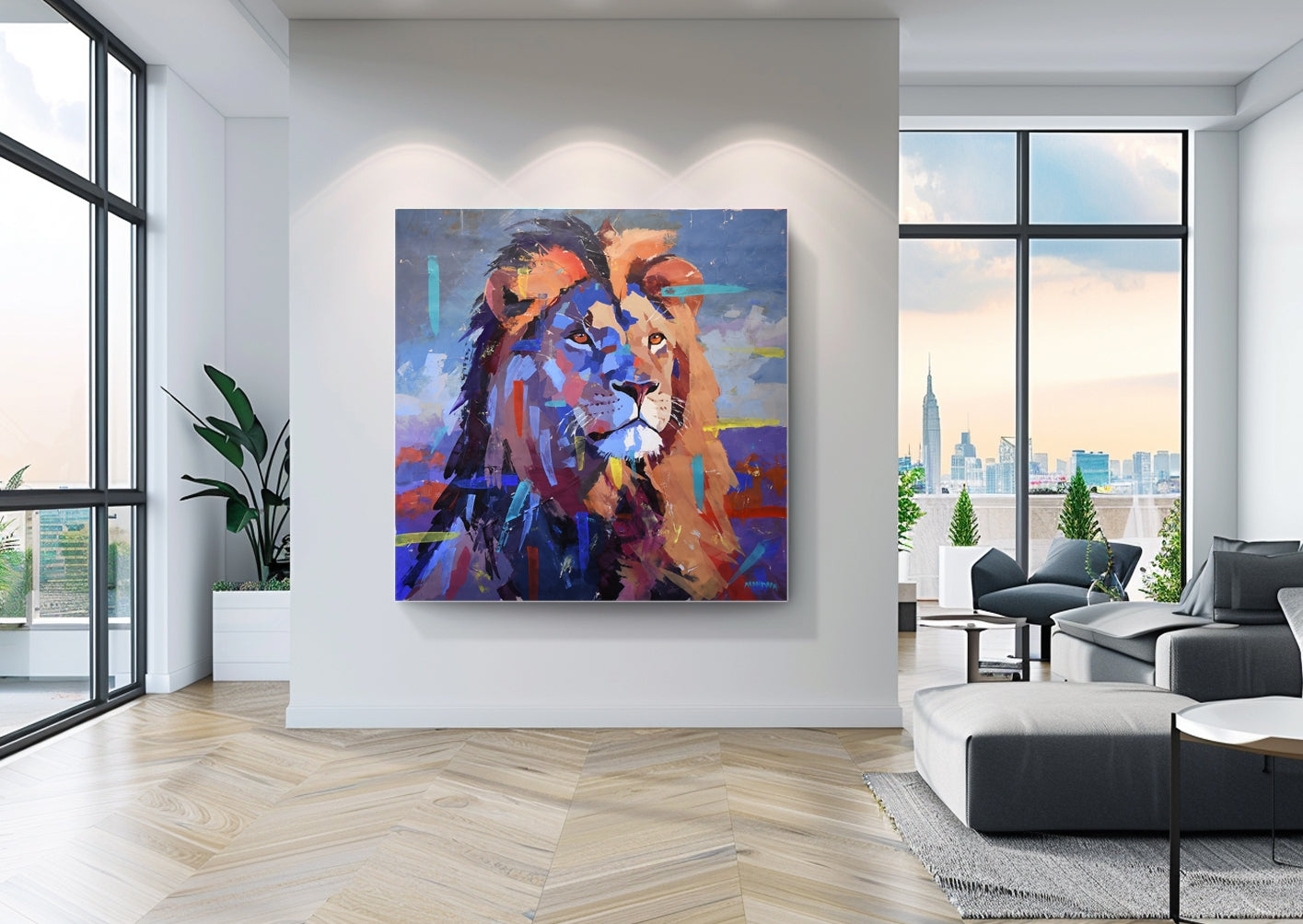 Dawn Watchman 140x140cm Acrylic on Canvas