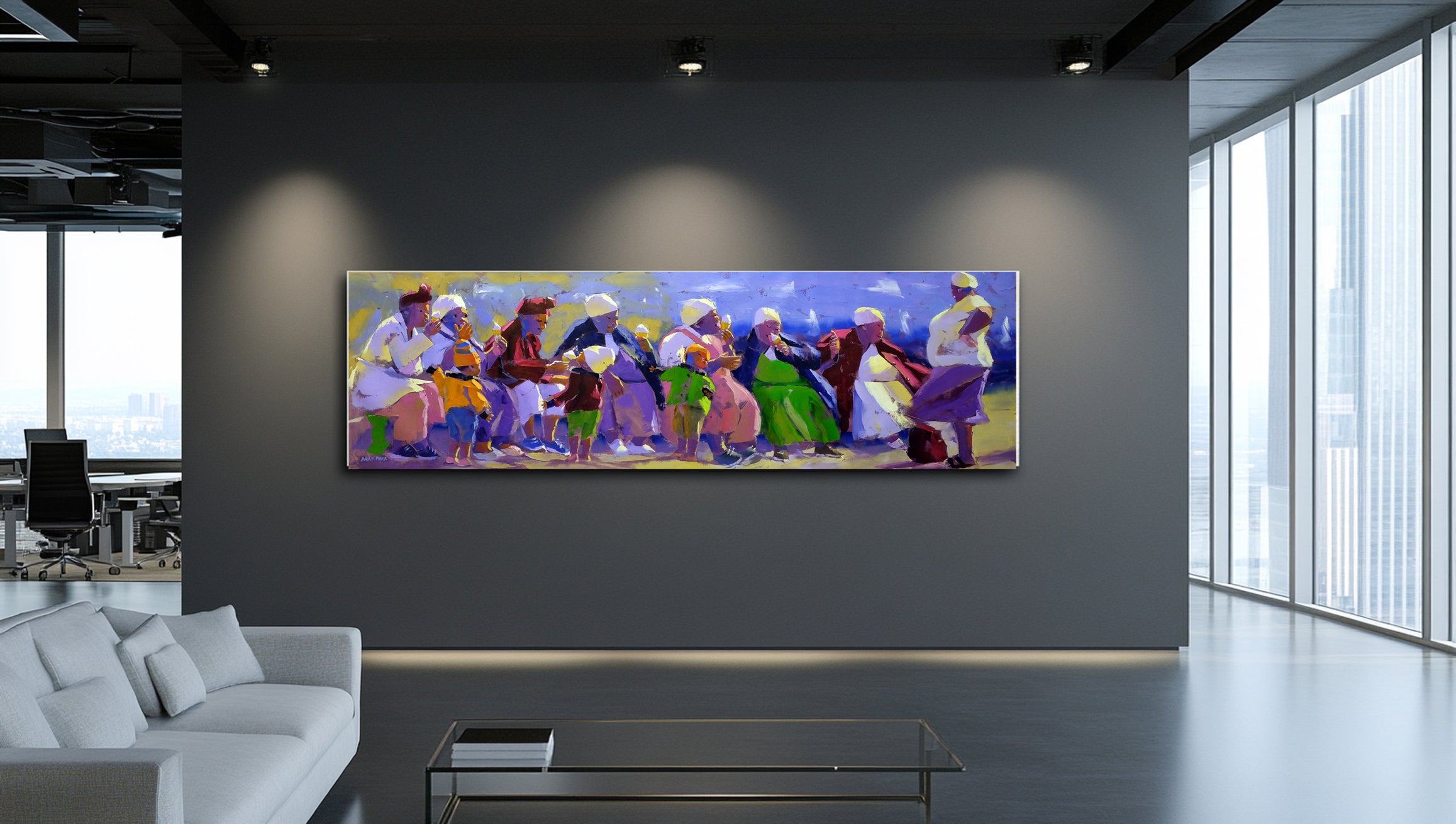 Ice Cream Day 80x270cm Oil on Canvas