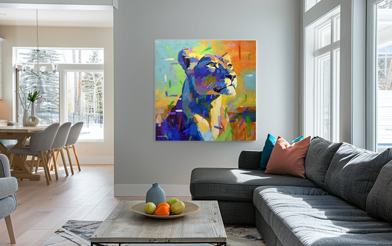 Celestial Huntress 120x120cm Acrylic on Canvas