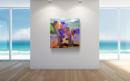 Steps of Wisdom 100x100cm Acrylic On Canvas