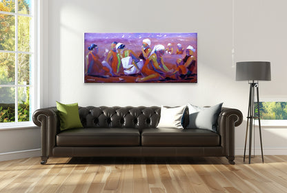 Ladies Day Out 180x80cm Oil on Canvas