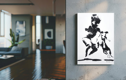 Catch Me If You Can 55x40cm Acrylic on Canvas
