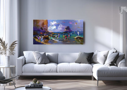 The Long Afternoon 50x100cm Oil On Canvas