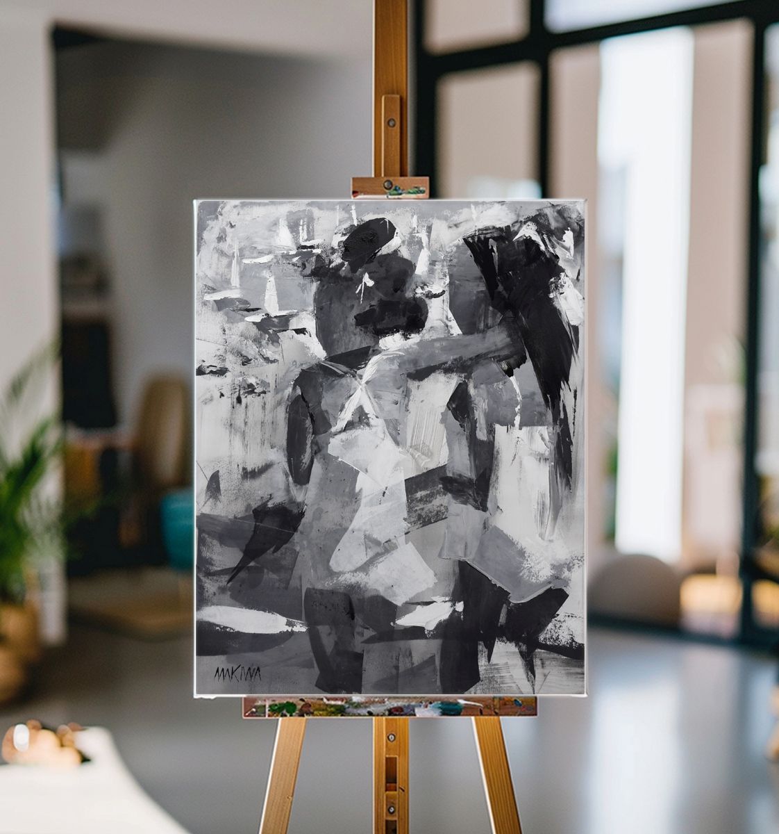 Between Us 71x56cm Acrylic On Canvas