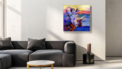 The Last Watcher 80x80cm Acrylic On Canvas