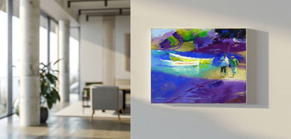 The Fisherman's Wife 56x71cm Oil On Canvas