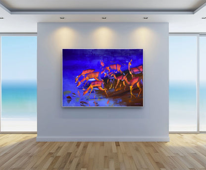 Where the River Watches Back 100x140cm Oil On Canvas