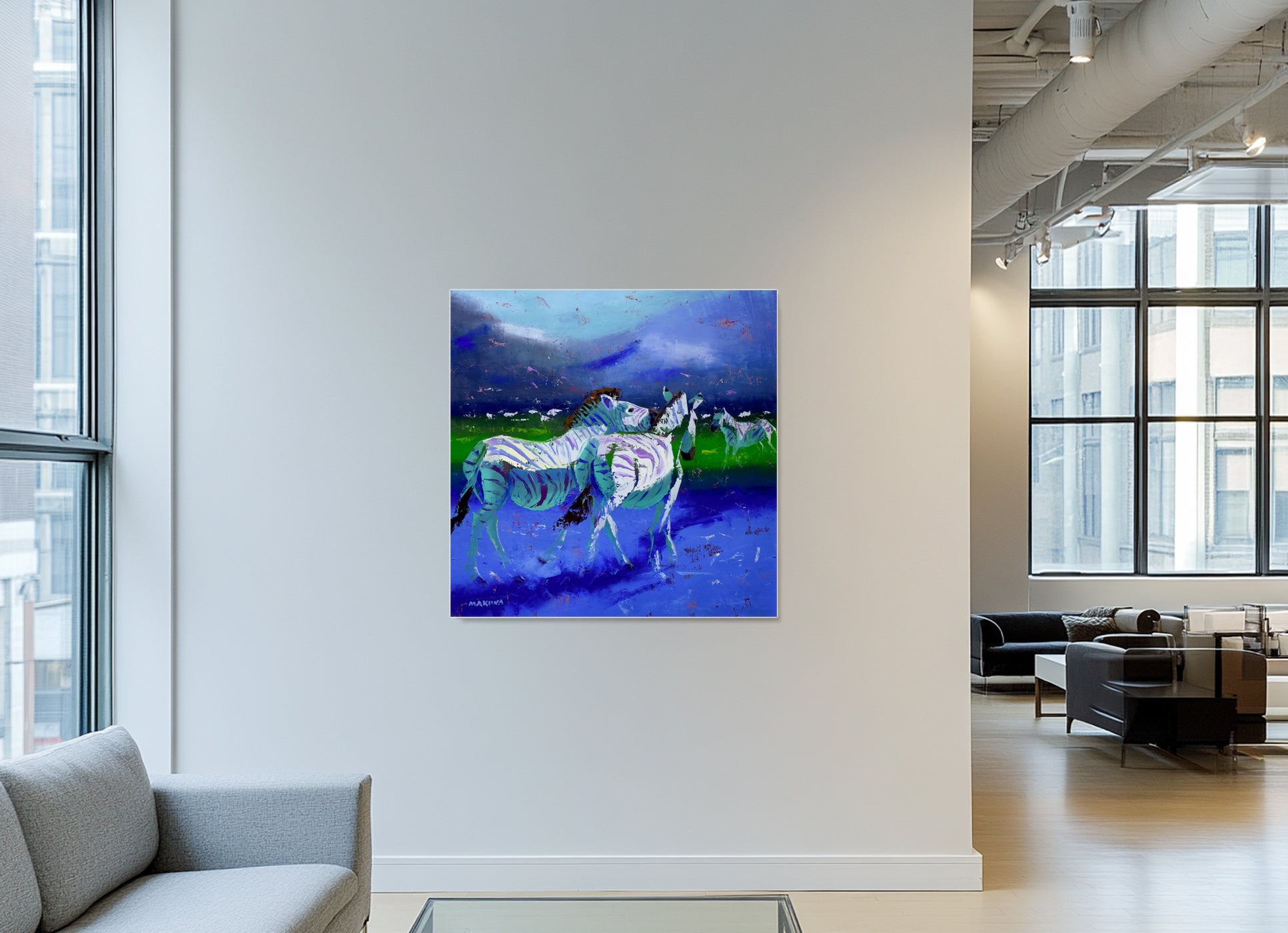 Twilight Whispers100x100cm Oil On Canvas