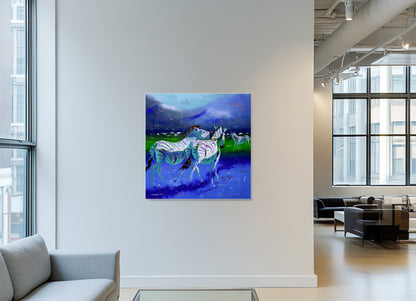 Twilight Whispers100x100cm Oil On Canvas