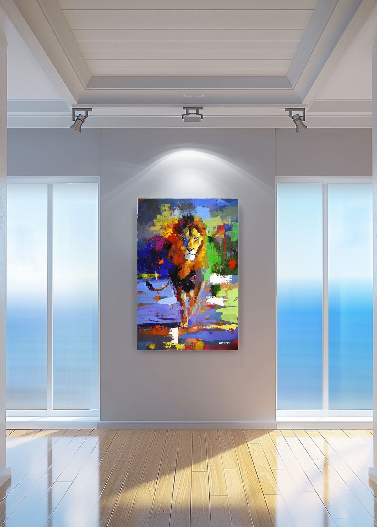 Between Fire and Sky Acrylic On Canvas 120x80cm