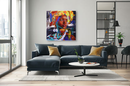 Umbono -The Vision 100x100 acrylic On Canvas