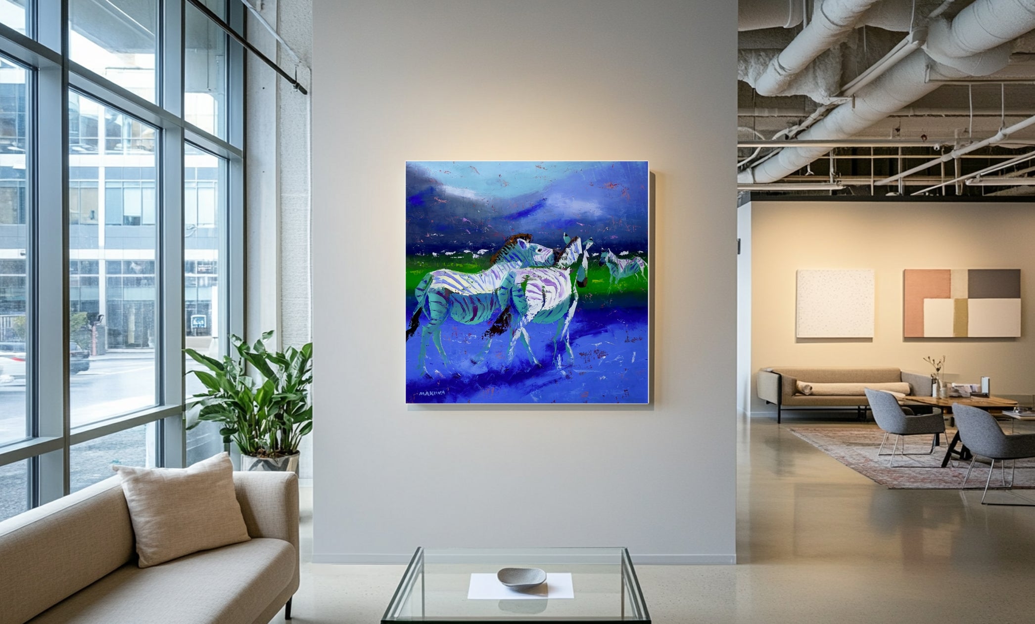 Twilight Whispers100x100cm Oil On Canvas
