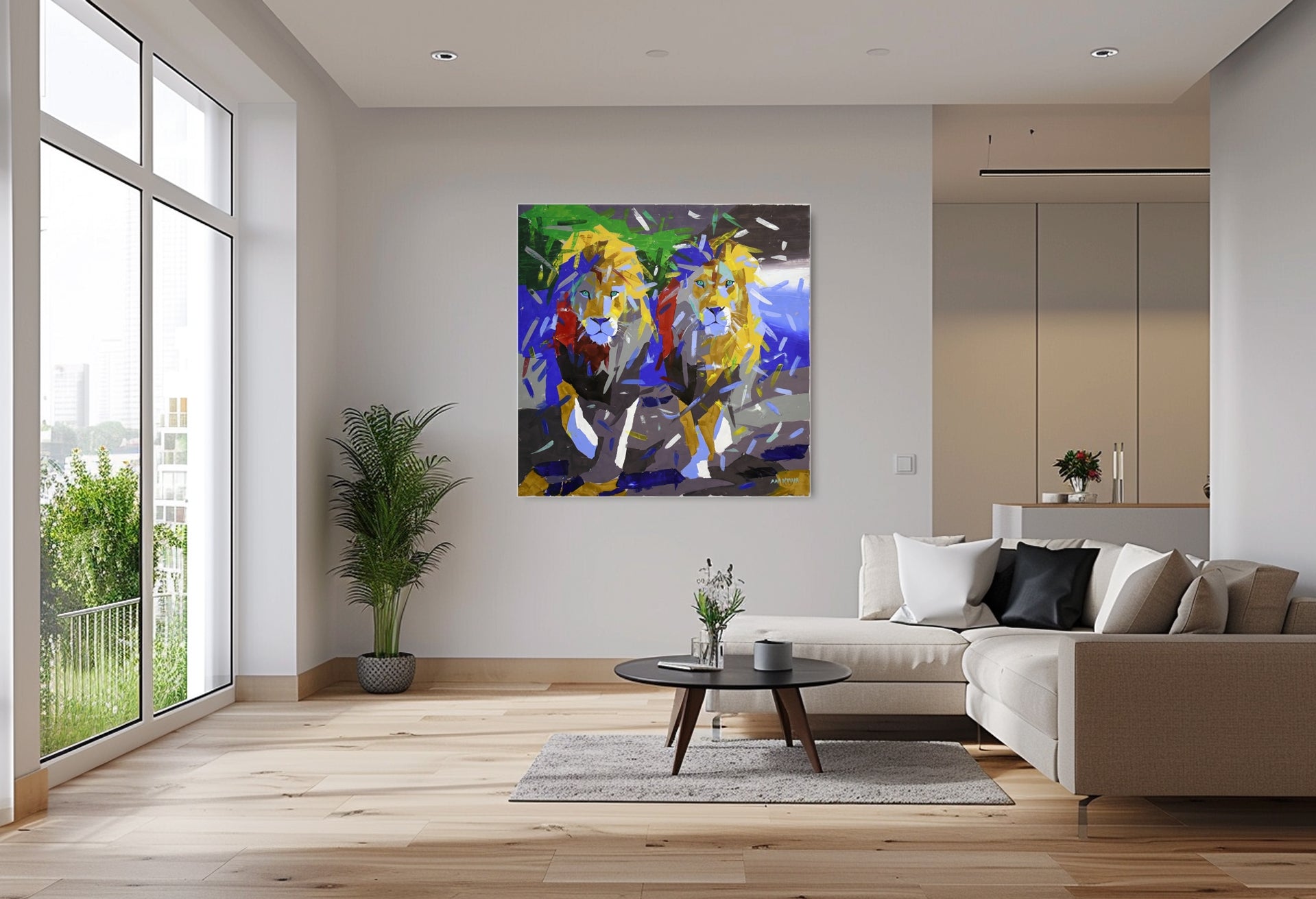 Majesty in Motion 140x140cm Acrylic on Canvas