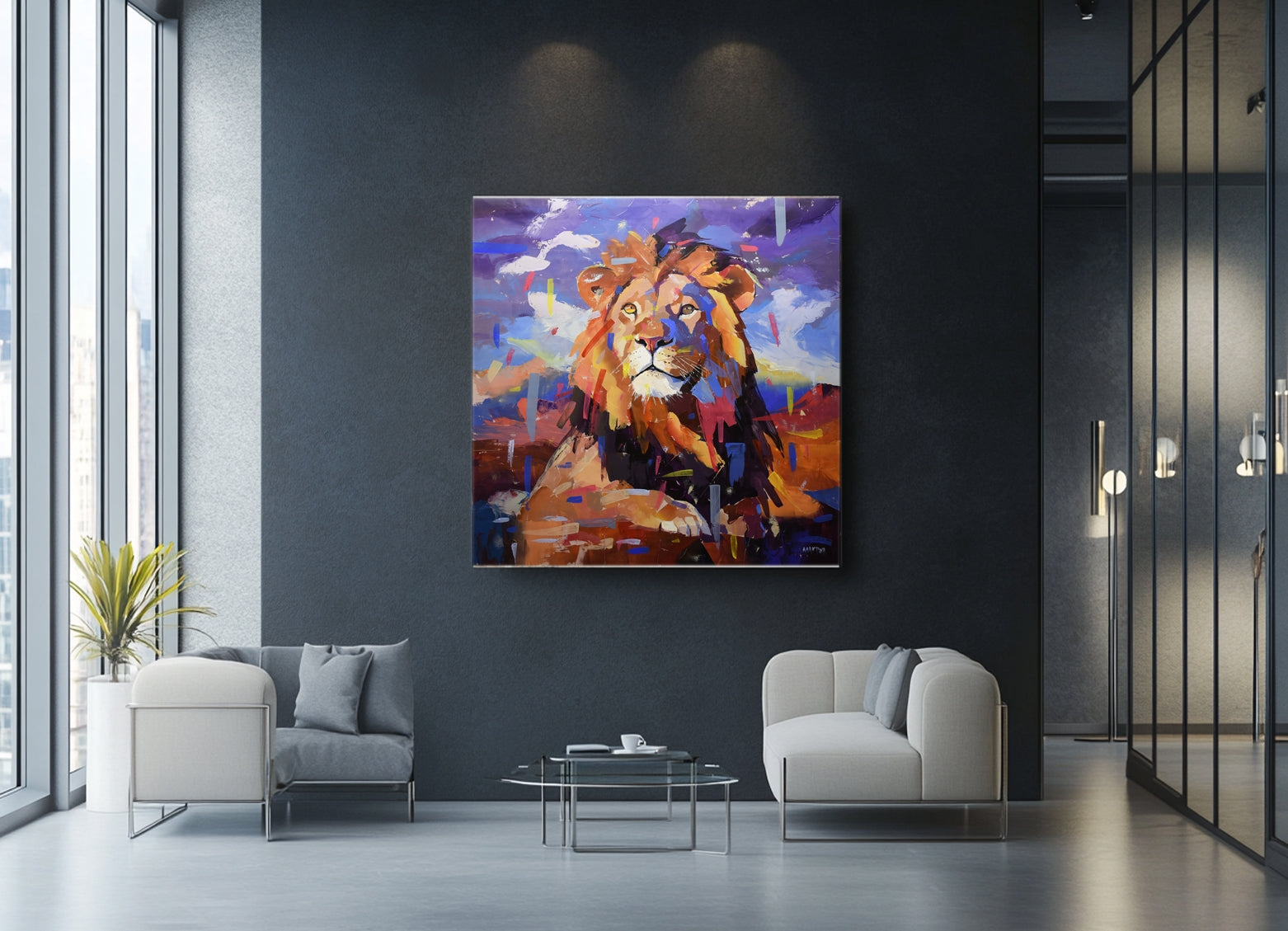 Skyward Reverie 140x140cm Acrylic on Canvas