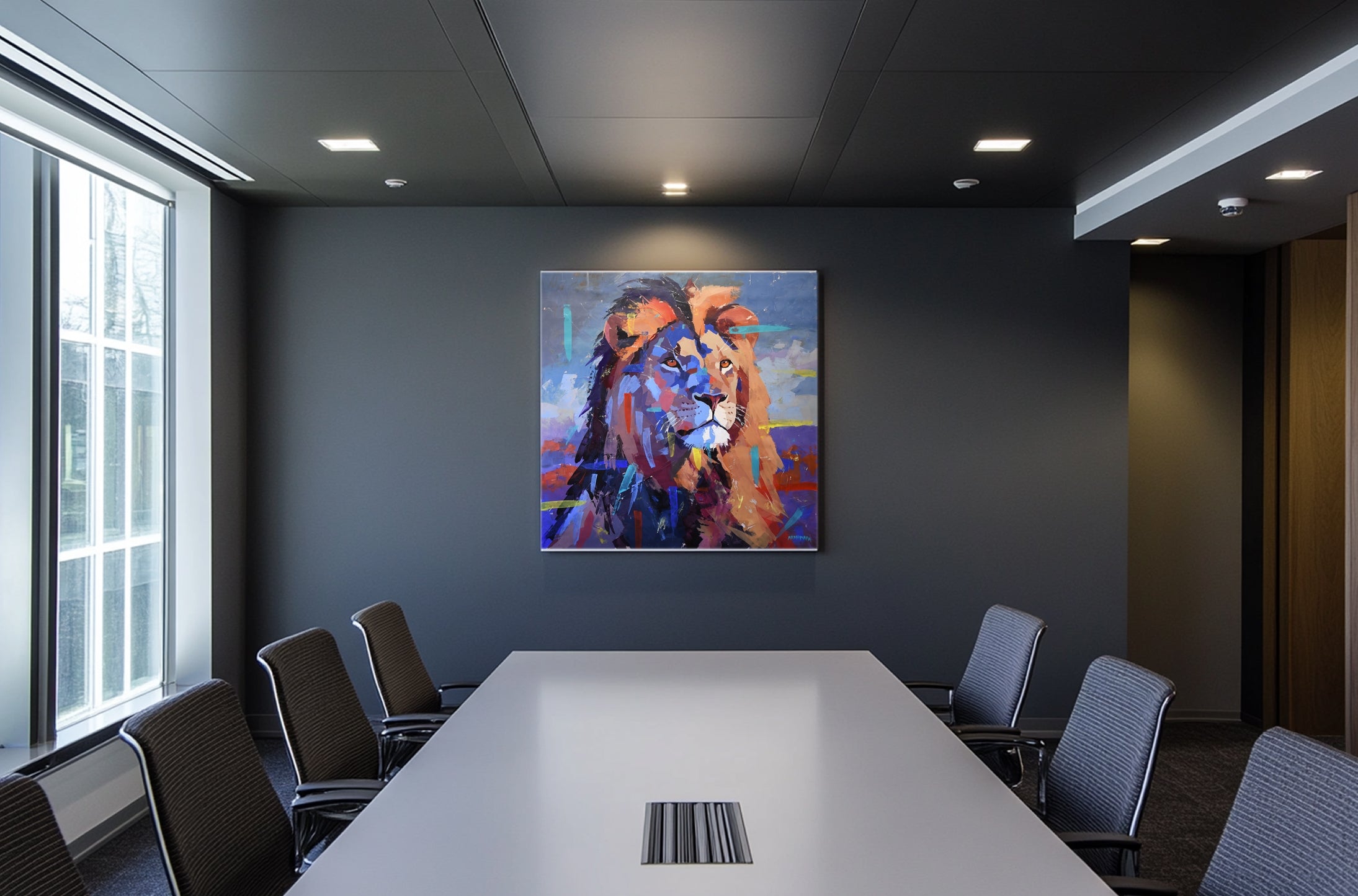 Dawn Watchman 140x140cm Acrylic on Canvas