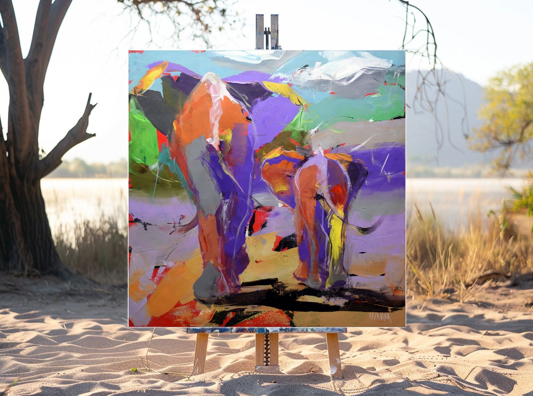 Steps of Wisdom 100x100cm Acrylic On Canvas