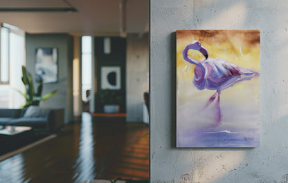 Golden Hour Stillness  55x40cm  Acrylic On Canvas