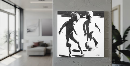 Street Champions  55x55cm Acrylic On Canvas
