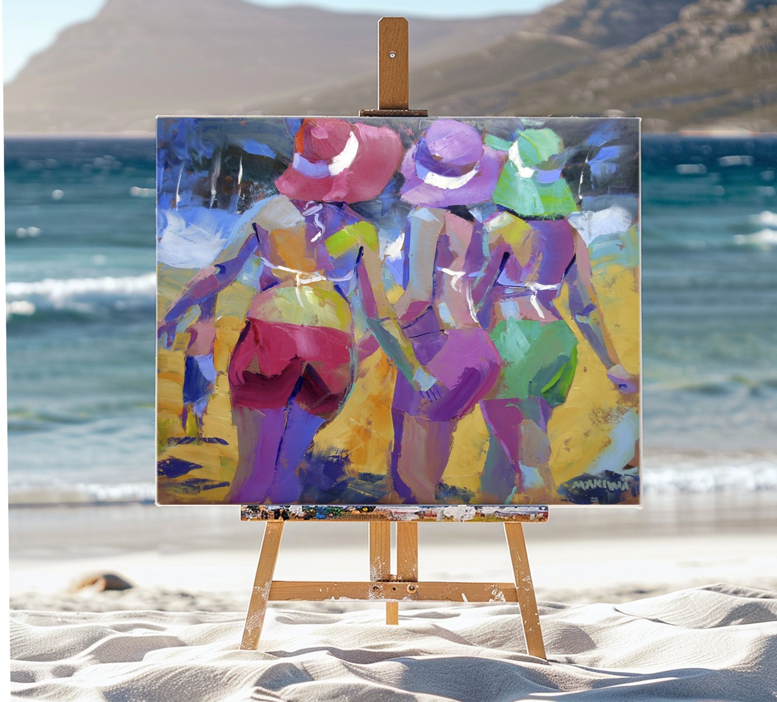 The Girls of Mzansi 80x100cm  Oil on Canvas