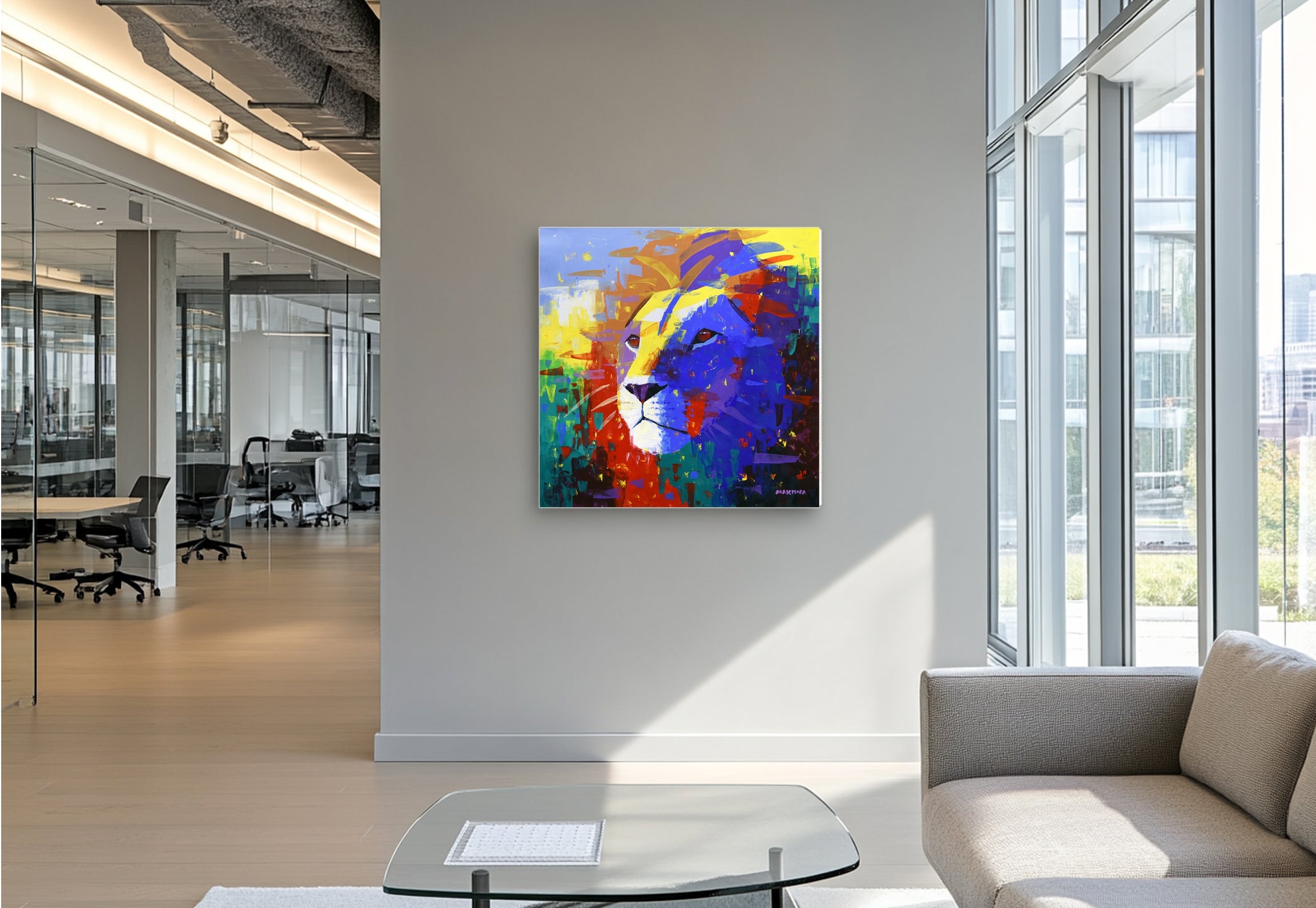 The Daydreamer 100x100cm Acrylic On Canvas