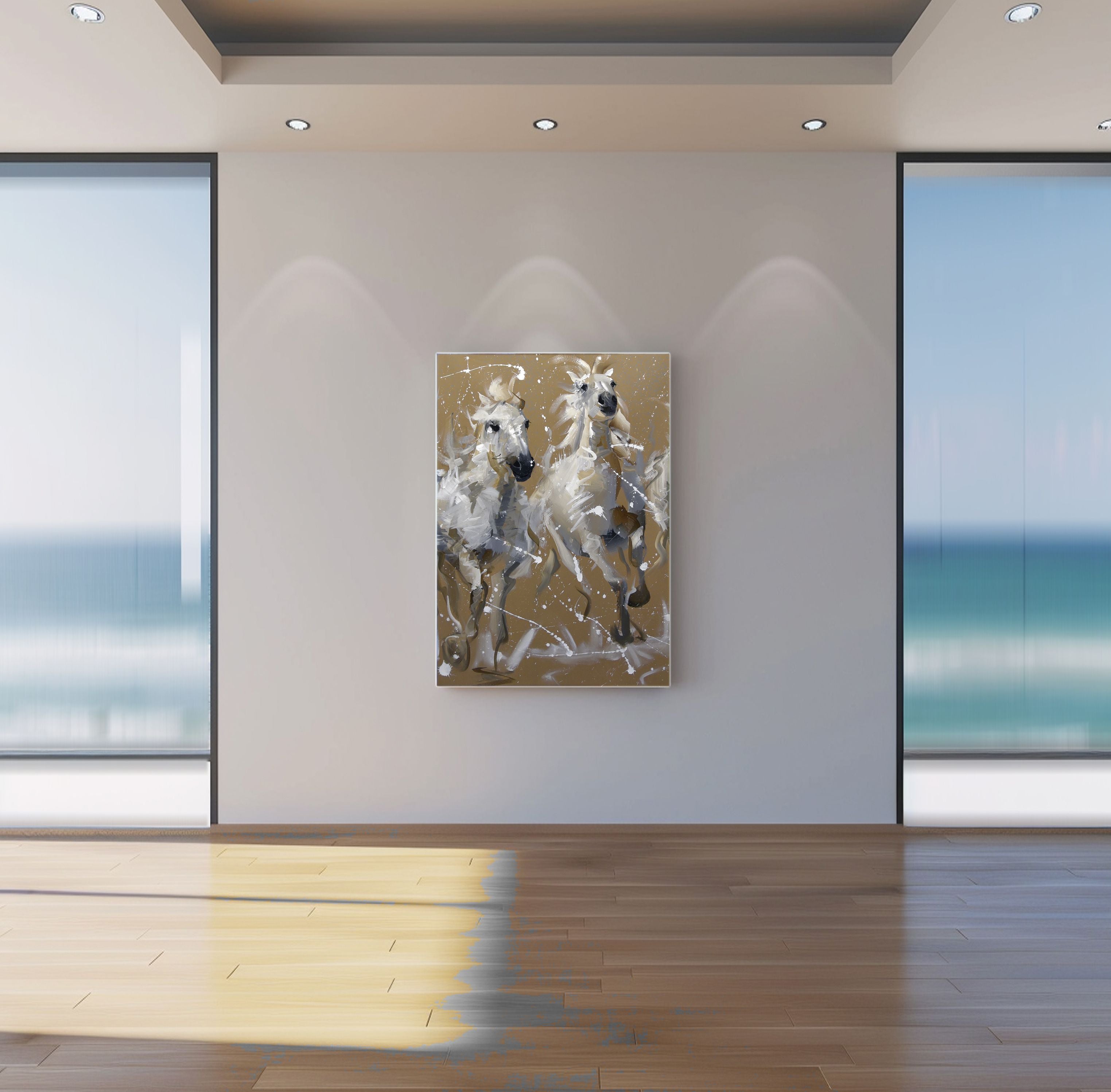 Running Free 70x100cm Acrylic On Canvas