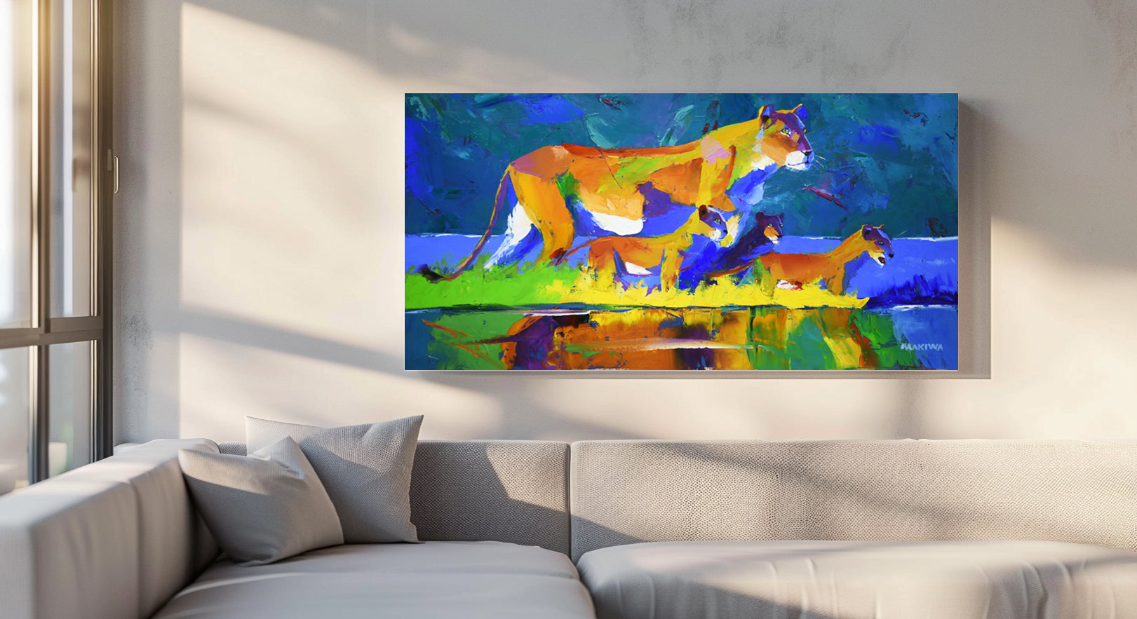 Whispered Horizons 2 50x100cm Oil On Canvas