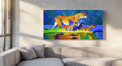 Whispered Horizons 2 50x100cm Oil On Canvas