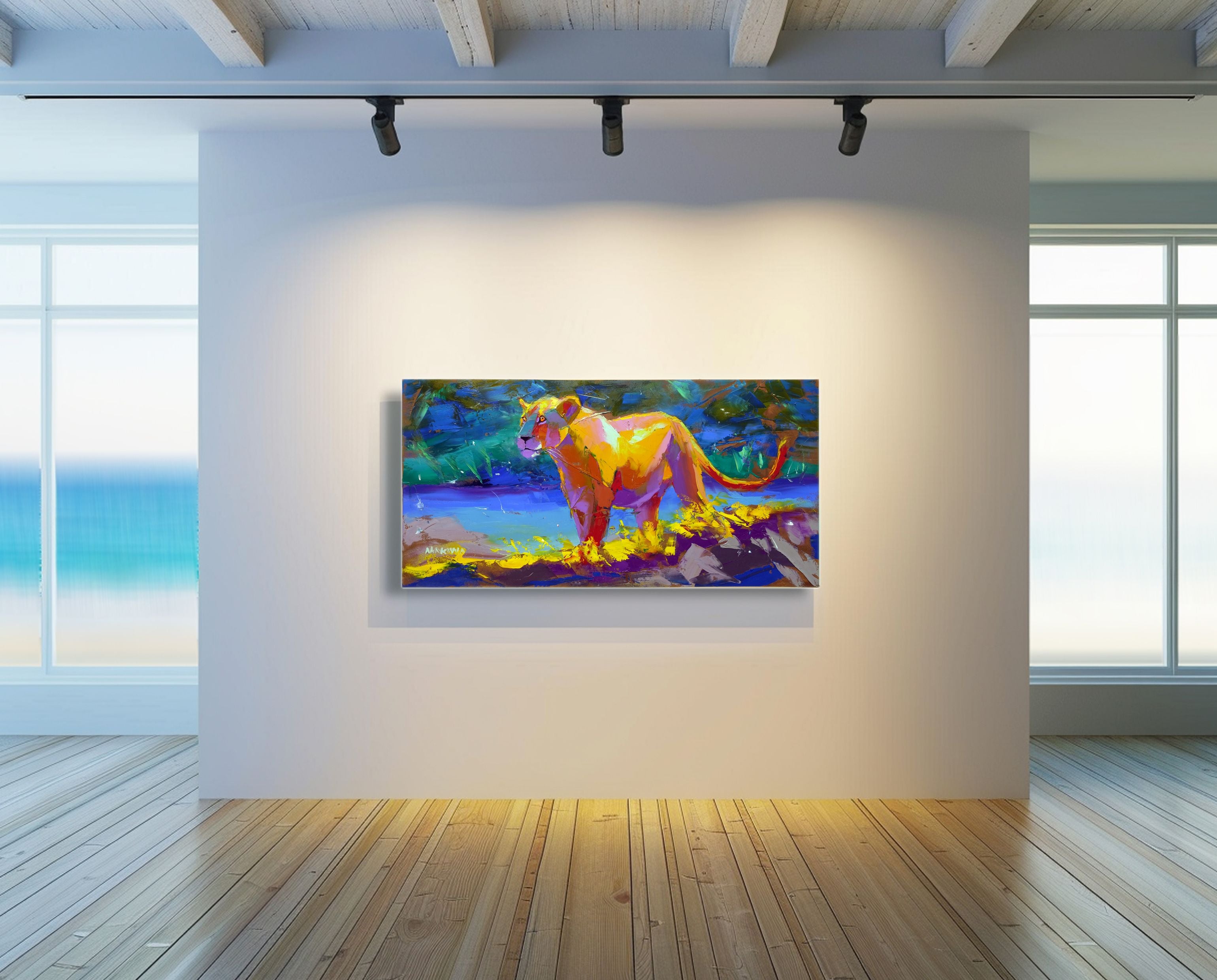 Queen Of The Riverbanks 60x120cm Oil On Canvas