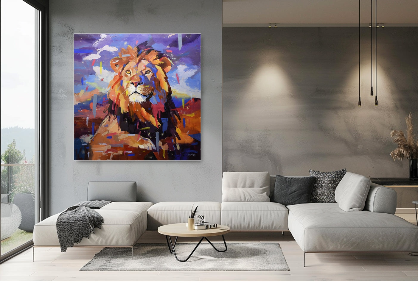 Skyward Reverie 140x140cm Acrylic on Canvas