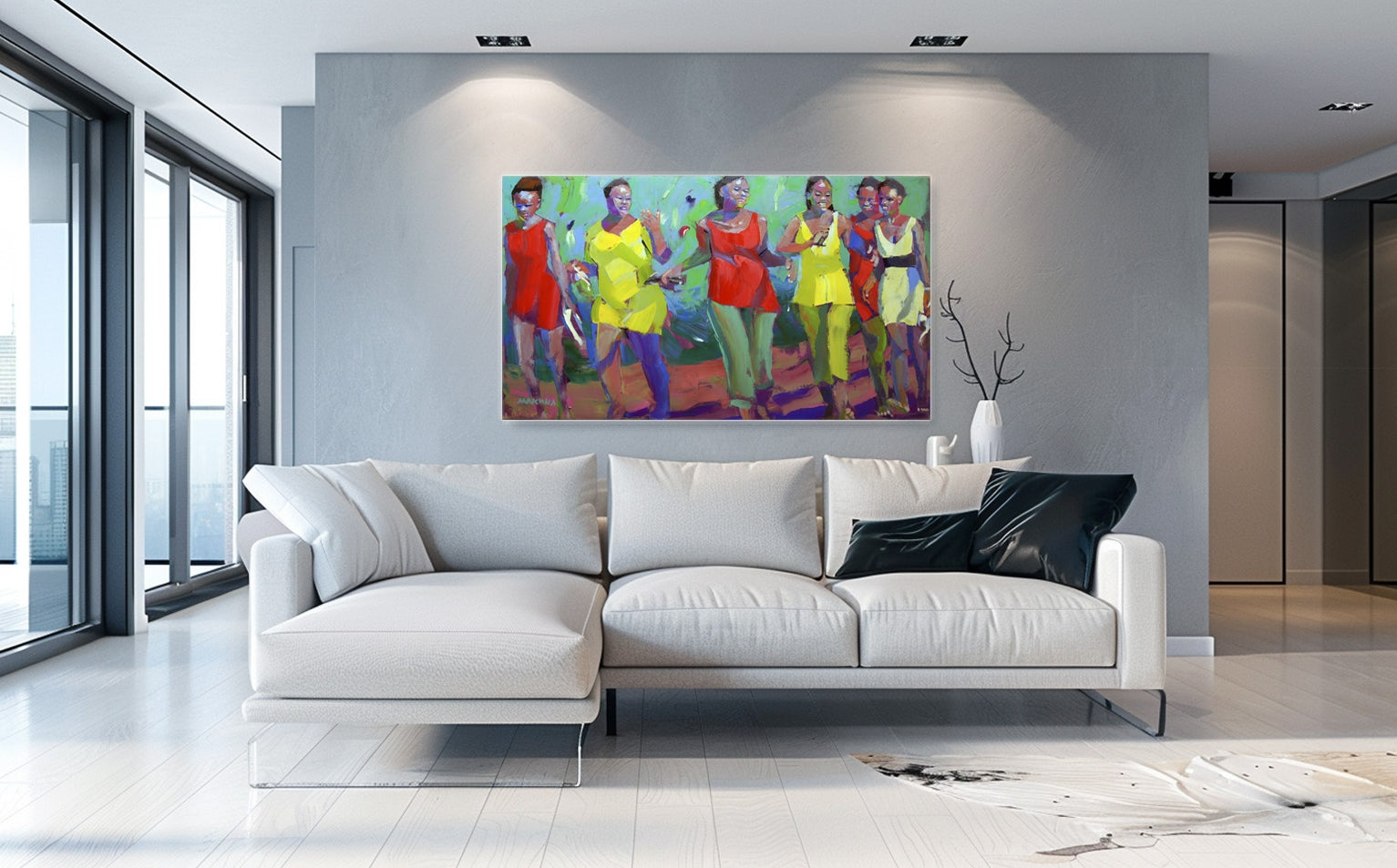 Girls 80x140cm Oil on Canvas