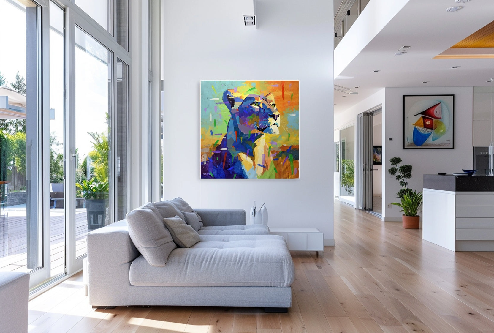 Celestial Huntress 120x120cm Acrylic on Canvas