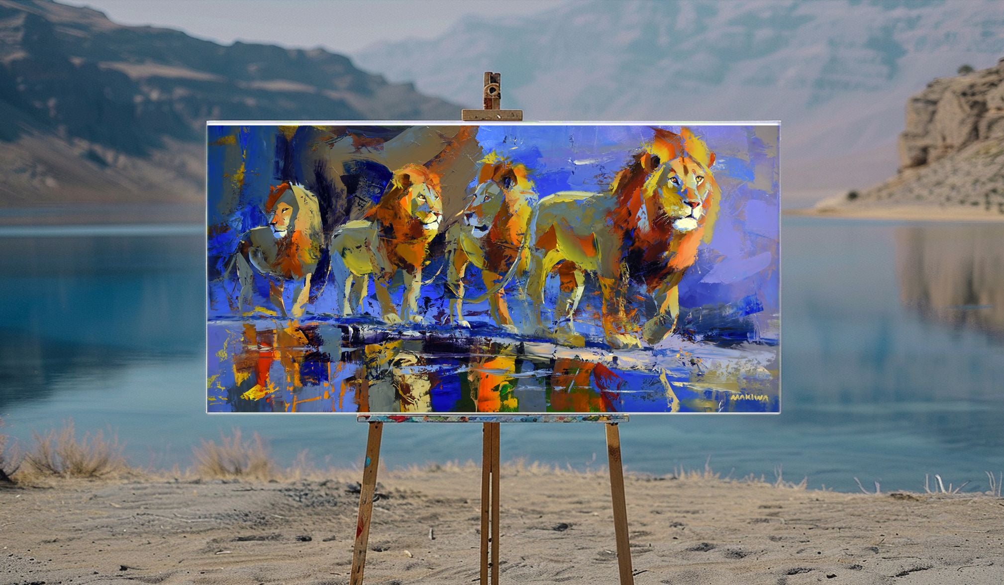 Brothers of the Dawn 70x140cm  Oil On Canvas