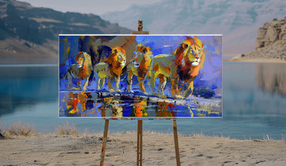 Brothers of the Dawn 70x140cm  Oil On Canvas