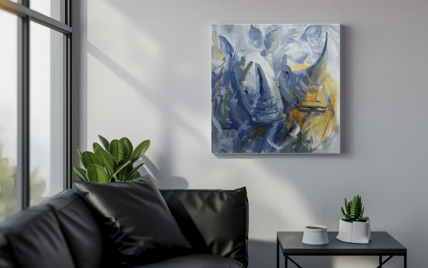 Dusk Companions 55x55cm Acrylic On Canvas