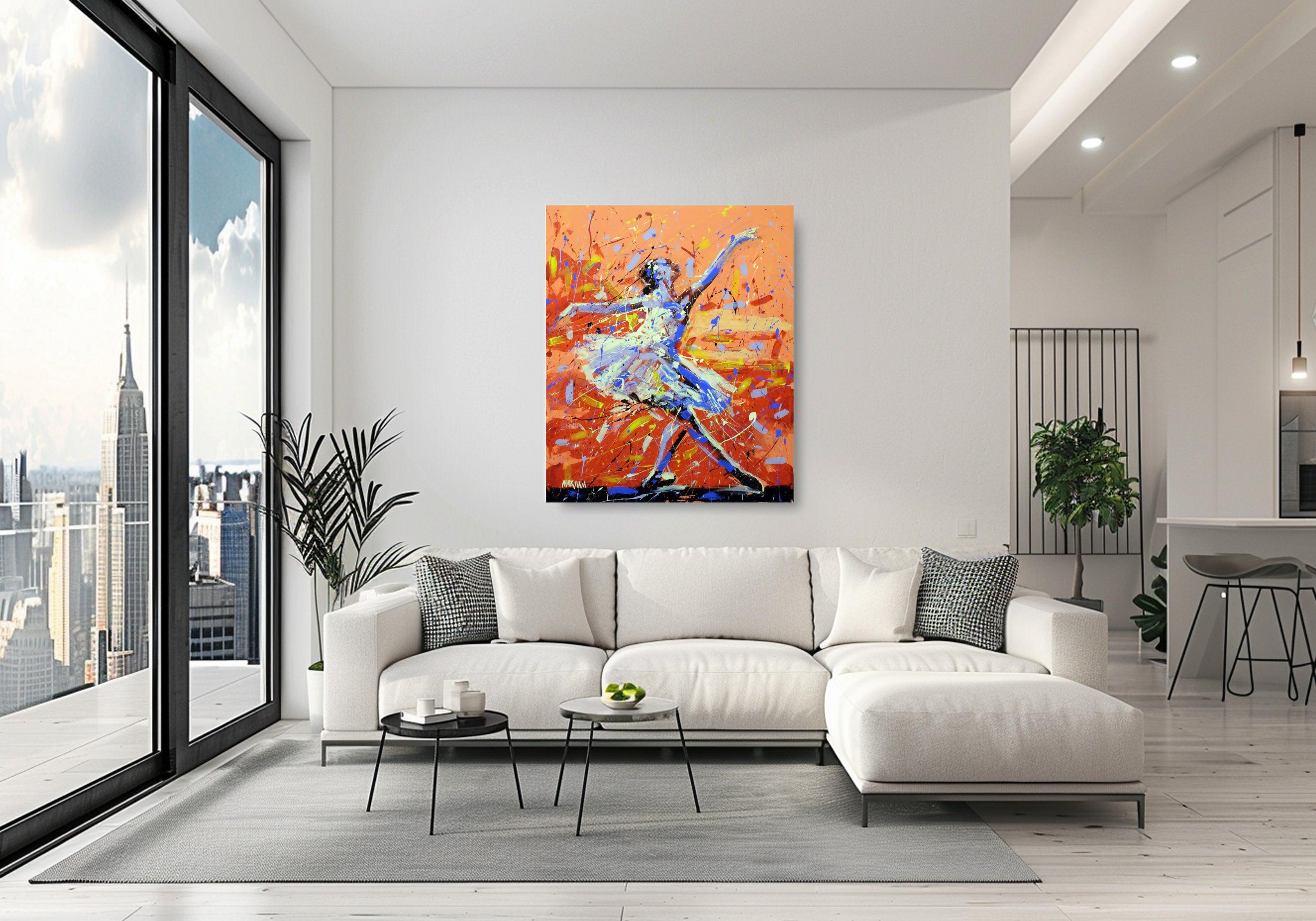 Colorful Ballerina Series No 2  120x100cm Acrylic on Canvas