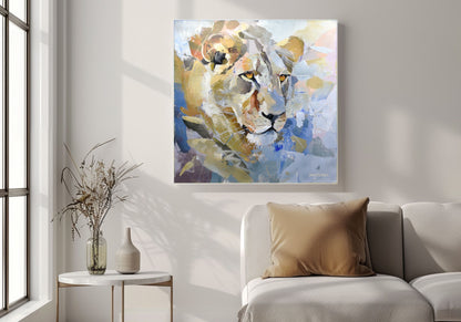 Quiet Authority 80x80cm Acrylic On Canvas