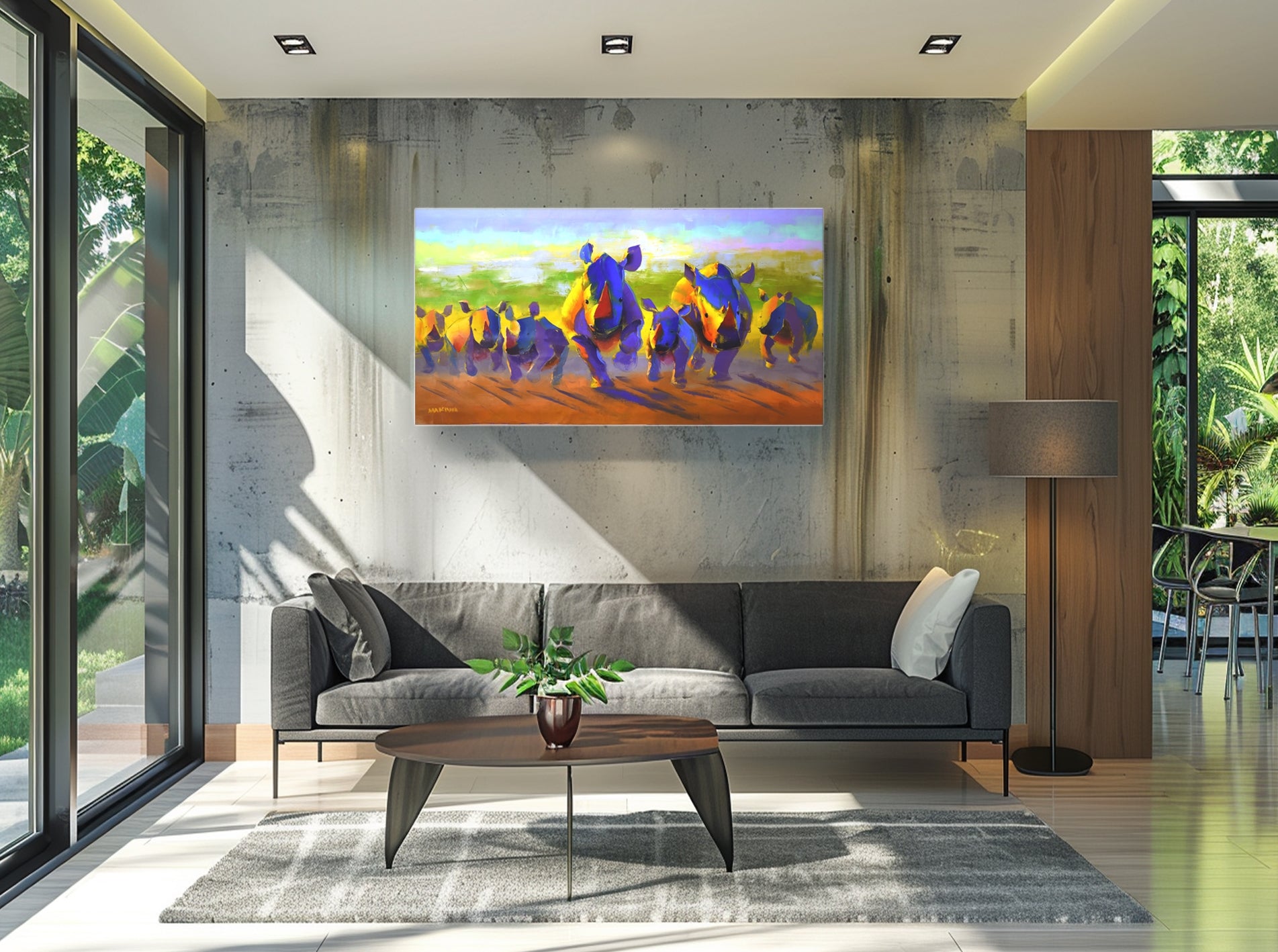 First Charge 90x170cm Oil On Canvas