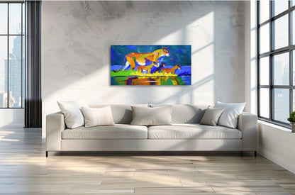 Whispered Horizons 2 50x100cm Oil On Canvas
