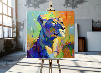 Celestial Huntress 120x120cm Acrylic on Canvas