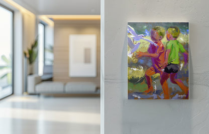Seaside Mischief 71x56cm Oil On Canvas